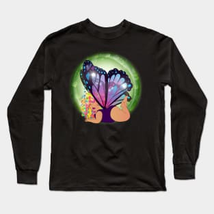 Happy Purple Fairy Long Sleeve T-Shirt